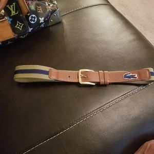 Vintage boys Lacoste belt